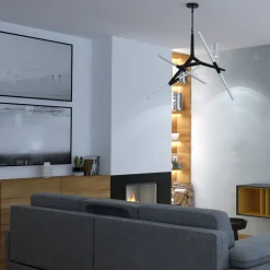 Lampa wisząca STICKS-6 złota