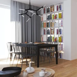 Lampa wisząca STICKS-6 złota