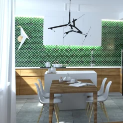 Lampa wisząca STICKS-6 złota