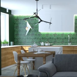 Lampa wisząca STICKS-6 złota