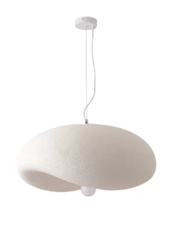 Lampa wisząca STONE FLAT biała 60 cm