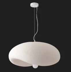 Lampa wisząca STONE FLAT biała 60 cm