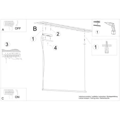 Lampa wisząca STRANG 120 LED 3000K