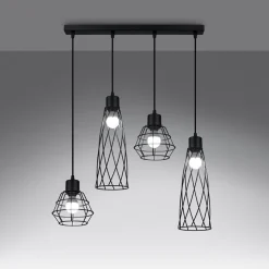 Lampa wisząca SUBA 4L czarna