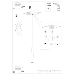 Lampa wisząca SULA 1 naturalne drewno