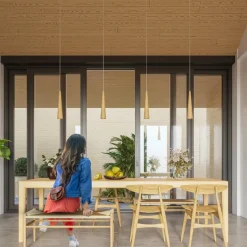 Lampa wisząca SULA 1 naturalne drewno