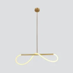 Lampa wisząca SUPREME lampa wiszaca 80cm złoty 18W LED 3000K biały