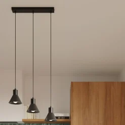 Lampa wisząca TALEJA 3 czarna [E27]
