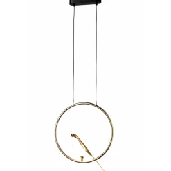 Lampa wisząca TIT LED złota 35 cm