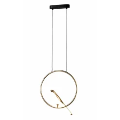 Lampa wisząca TIT LED złota 35 cm