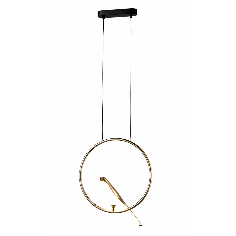 Lampa wisząca TIT LED złota 35 cm