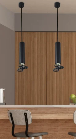 Lampa wisząca Tuba 1x50W GU10 6/30  czarny