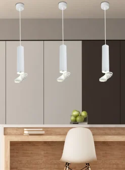 Lampa wisząca Tuba 1x50W GU10 6/30 biały