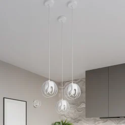 Lampa wisząca TULOS 3L biała