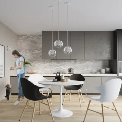 Lampa wisząca TULOS 3L biała