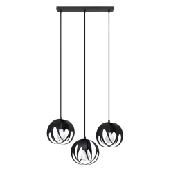 Lampa wisząca TULOS 3L czarna