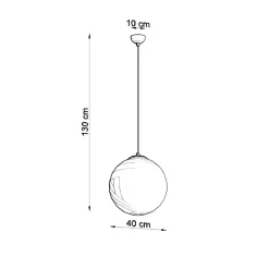 Lampa wisząca UGO 40 chrom