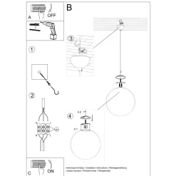 Lampa wisząca UGO 20 chrom