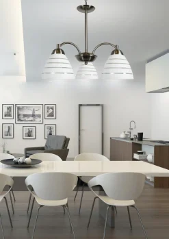 Lampa wisząca Uli 3x60W E27 satyna