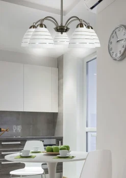 Lampa wisząca Uli 5x60W E27 satyna