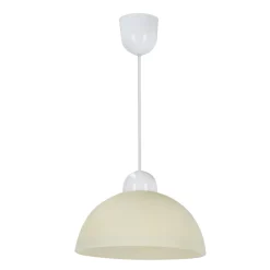 Lampa wisząca Vanilia 18 1x60W E27 klosz  kremowy
