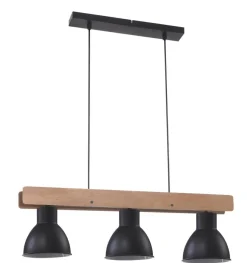 Lampa wisząca Vario 3x60W E27 czarny