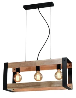 Lampa wisząca Varna czarny 3x40W E27  klosz czarny