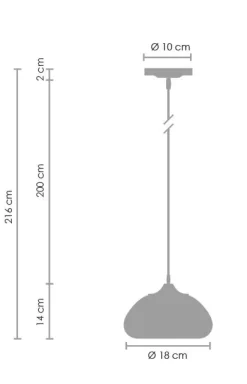 Lampa wisząca VICTORY GLOW S złota 17 cm