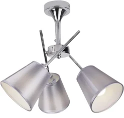 Lampa wisząca Vox 3x40W E14 chrom  z abażurem