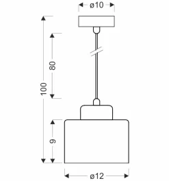 Lampa wisząca Wama czarny 1x40W E27  klosz czarny+srebrny