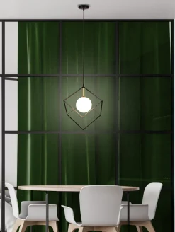 Lampa Wisząca Weert 200 czarny, złoty