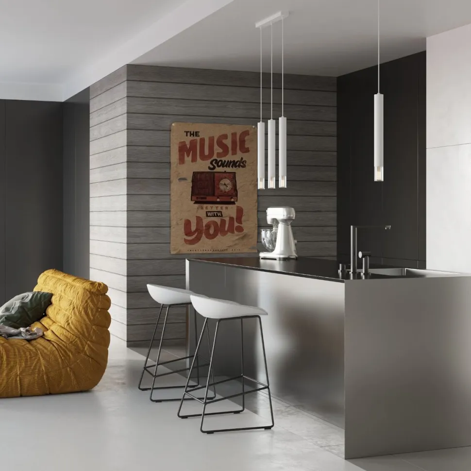 Lampa wisząca WEZYR 1 biała