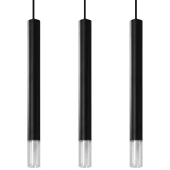 Lampa wisząca WEZYR 3 czarna