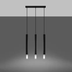 Lampa wisząca WEZYR 3 czarna