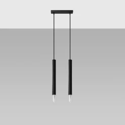 Lampa wisząca WEZYR 2 czarna