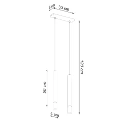 Lampa wisząca WEZYR 2 czarna