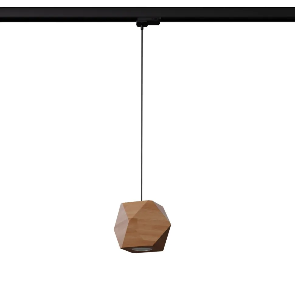 Lampa wisząca WOODY naturalne drewno GU10 3000K 7W 510lm #B