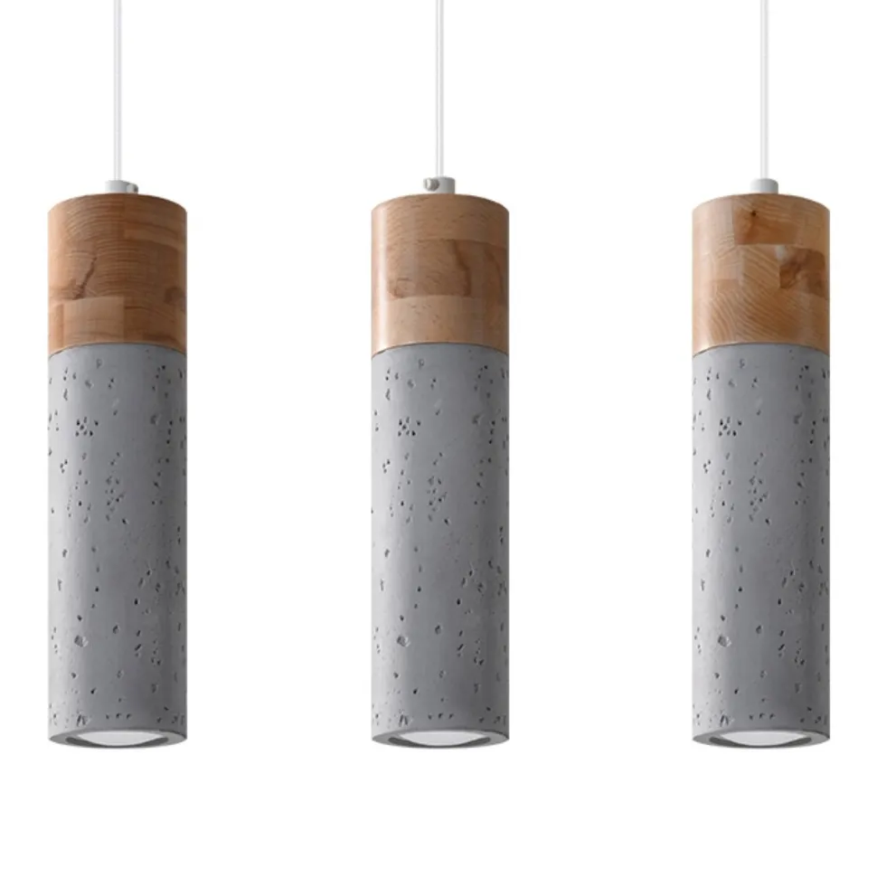 Lampa wisząca ZANE 3 szara