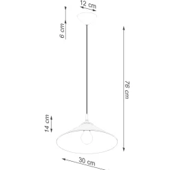 Lampa wisząca ZUMA czarna