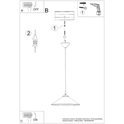 Lampa wisząca ZUMA czarna