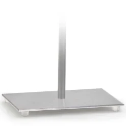 Lampka AMALFI abażur biały stelaż stal szczotkowana