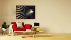 Lampka AMALFI abażur grafitowy stelaż srebrny