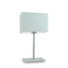 Lampka AMALFI abażur miętowy stelaż srebrny