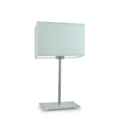 Lampka AMALFI abażur miętowy stelaż srebrny