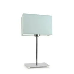 Lampka AMALFI abażur miętowy stelaż chrom