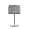 Lampka AMALFI abażur szary melanż stelaż chrom