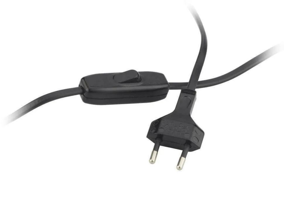 Lampka AMALFI abażur szary melanż stelaż czarny