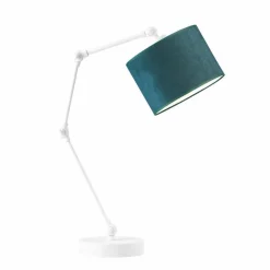 Lampka ASMARA VELUR biała zieleń butelko