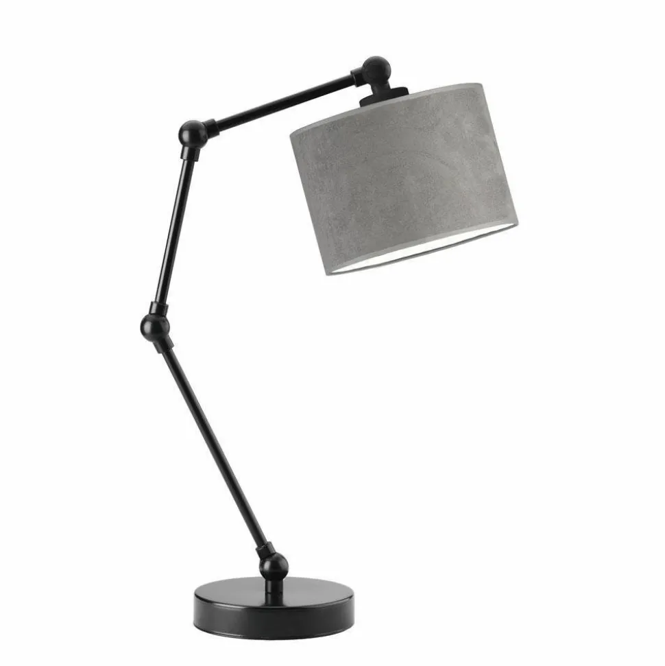 Lampka ASMARA VELUR czarna szara