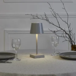 Lampka Blanca stołowa LED dotykowa szara